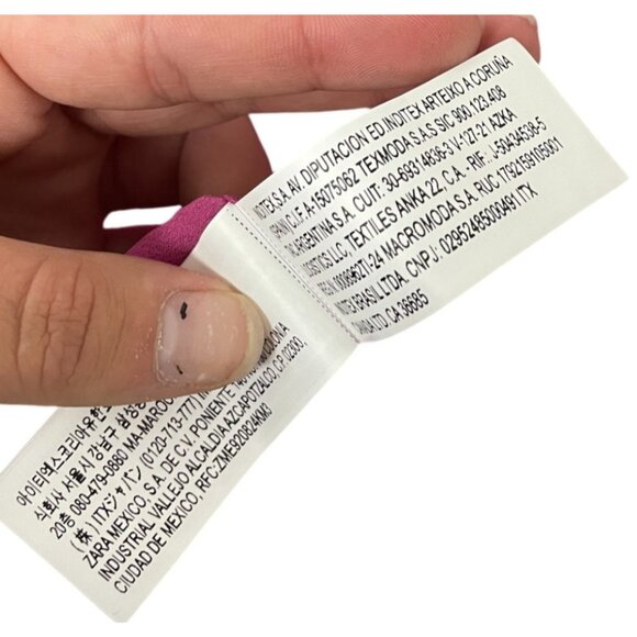 Zara Womens Foulard Scarf Dress XS Pink Floral Printed Sleeveless 3322/307 NWT - Picture 9 of 16